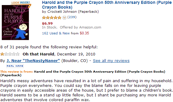 Harold and the Purple Crown book review