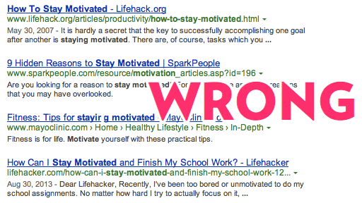 How to stay motivated Google Search